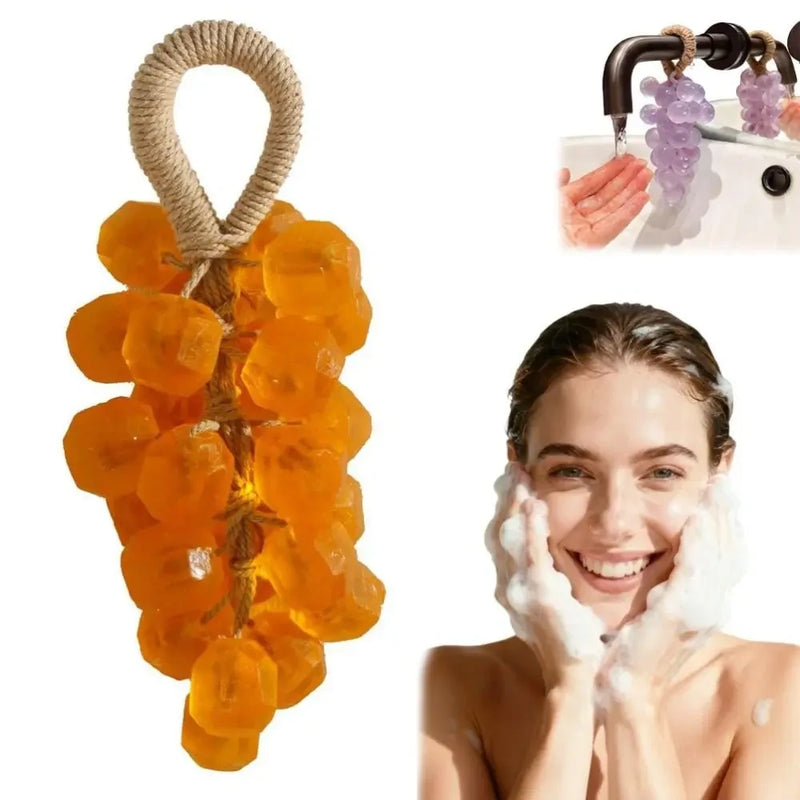 Handmade Grape Soap on a Rope